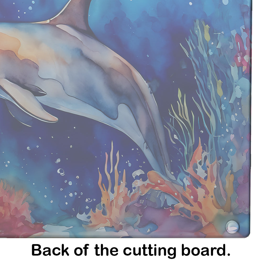 Dolphin Glass Cutting Board