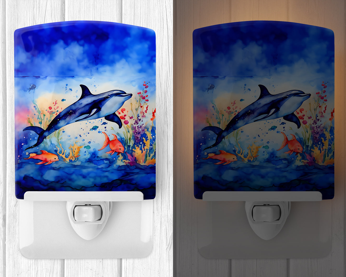 Dolphin Ceramic Night Light