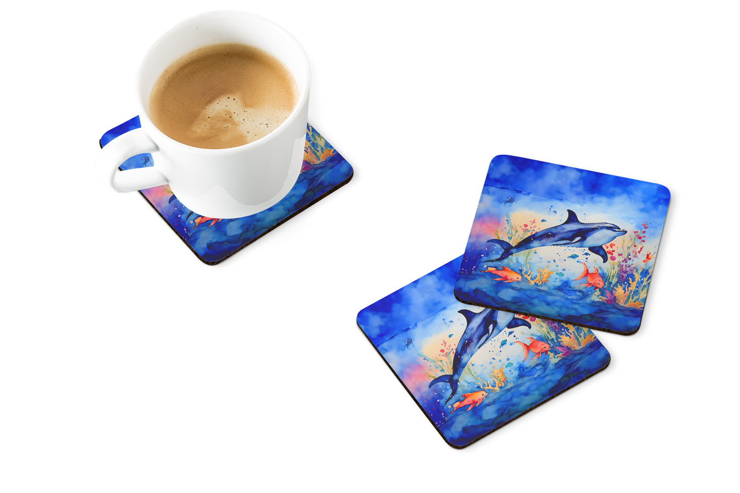 Dolphin Foam Coasters