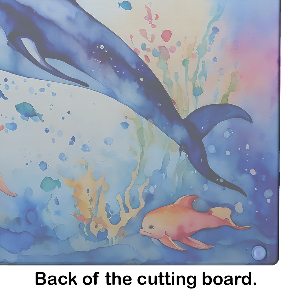 Dolphin Glass Cutting Board