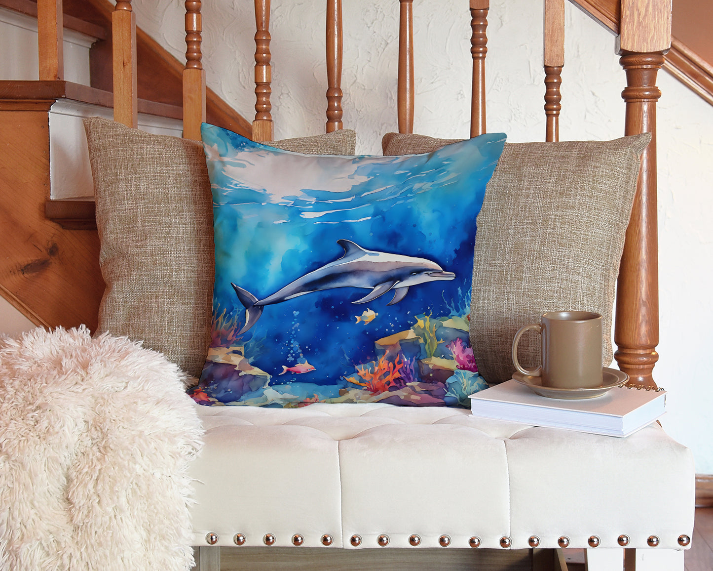 Dolphin Throw Pillow