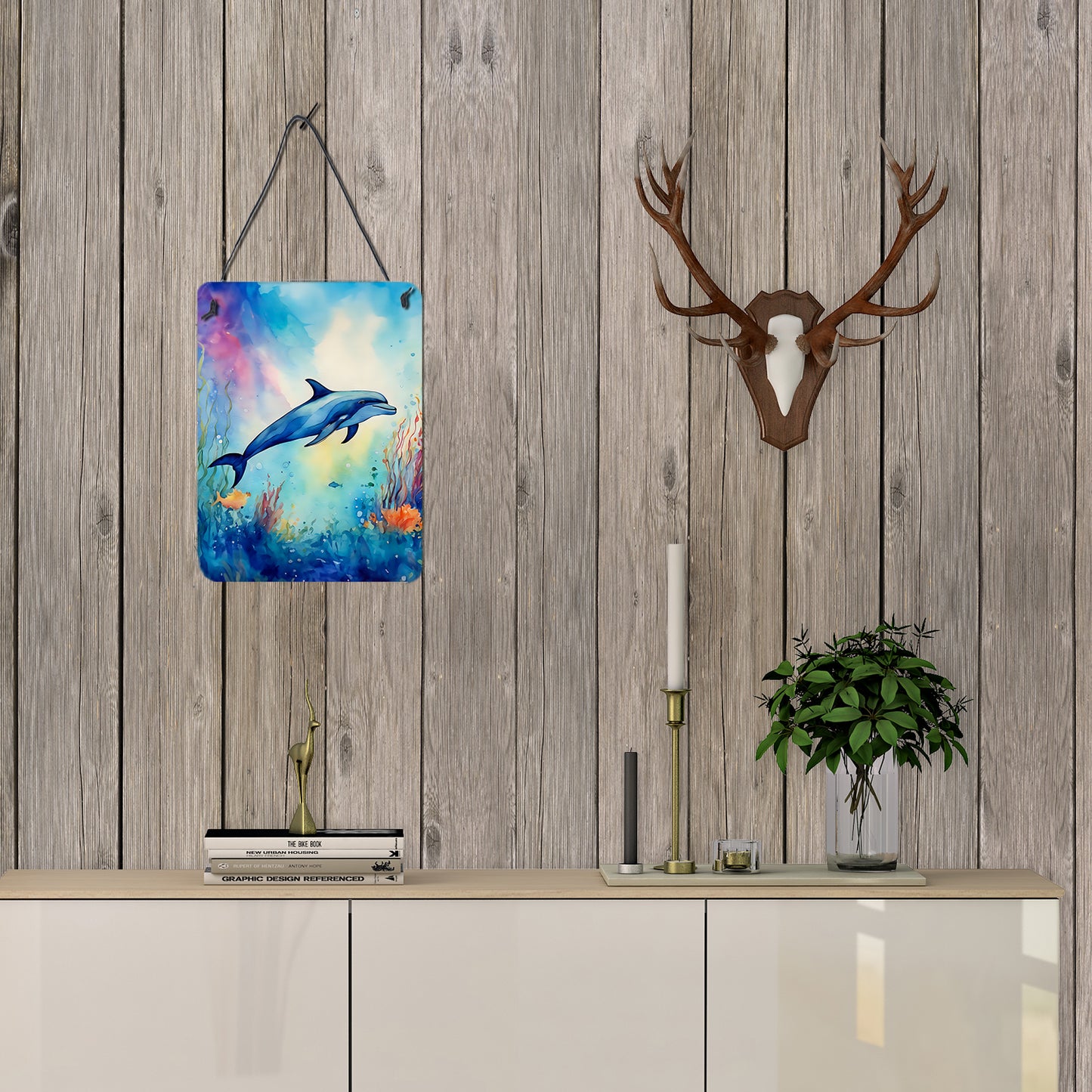 Dolphin Wall or Door Hanging Prints