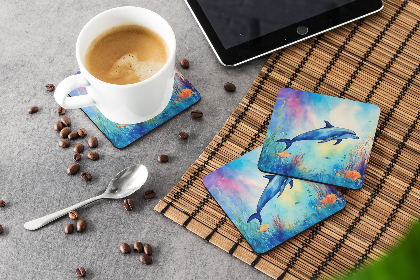 Dolphin Foam Coasters