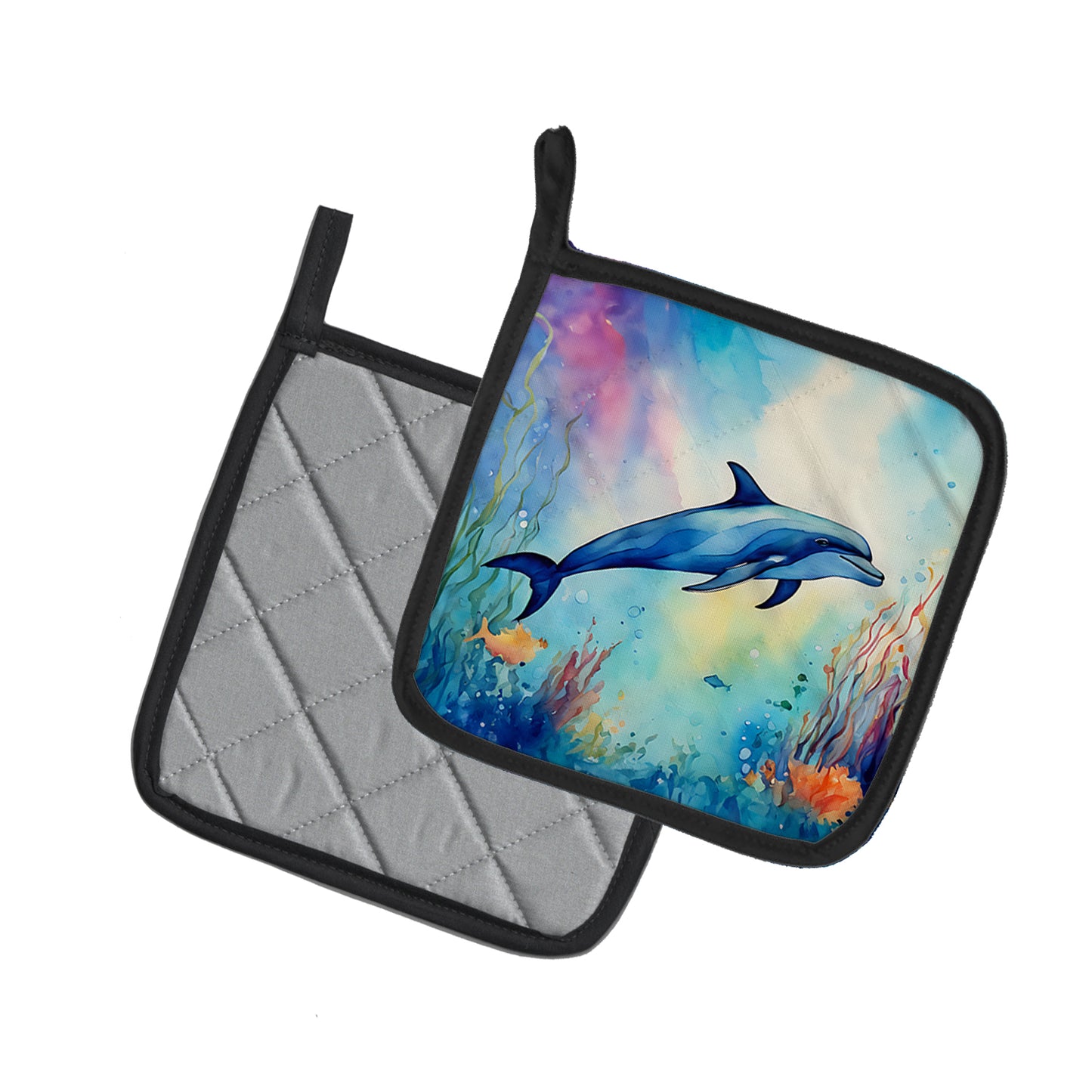 Dolphin Pair of Pot Holders