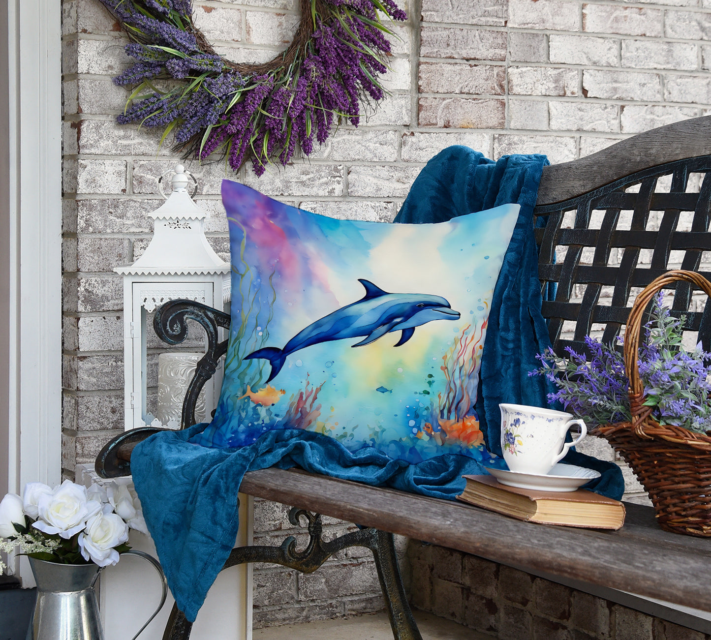 Dolphin Throw Pillow