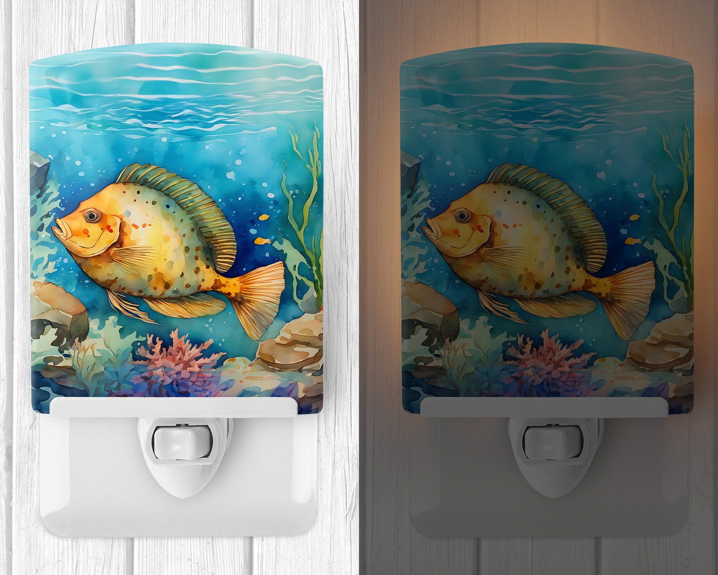 Flounder Ceramic Night Light