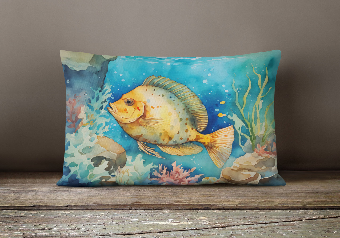 Flounder Throw Pillow