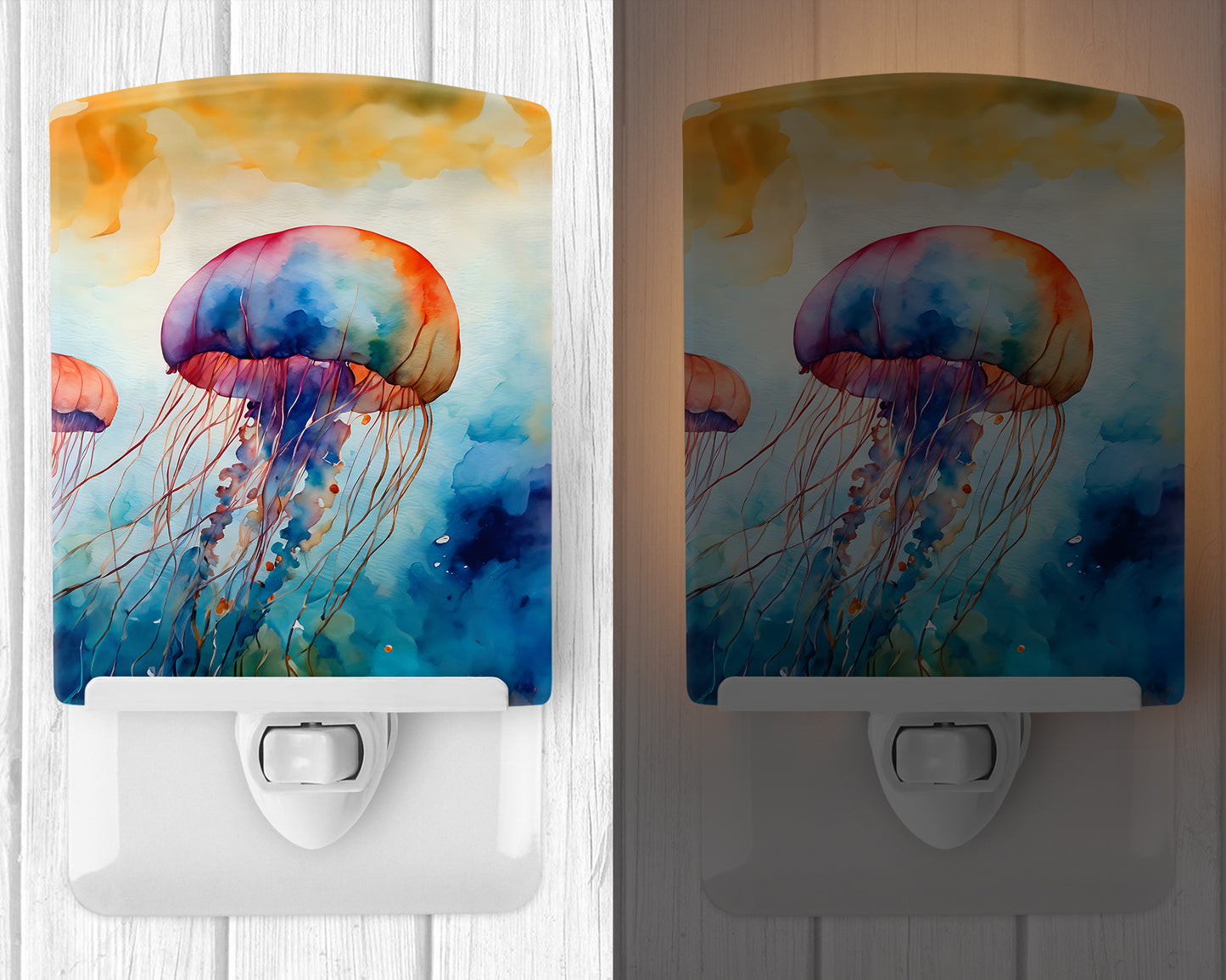 Jellyfish Ceramic Night Light