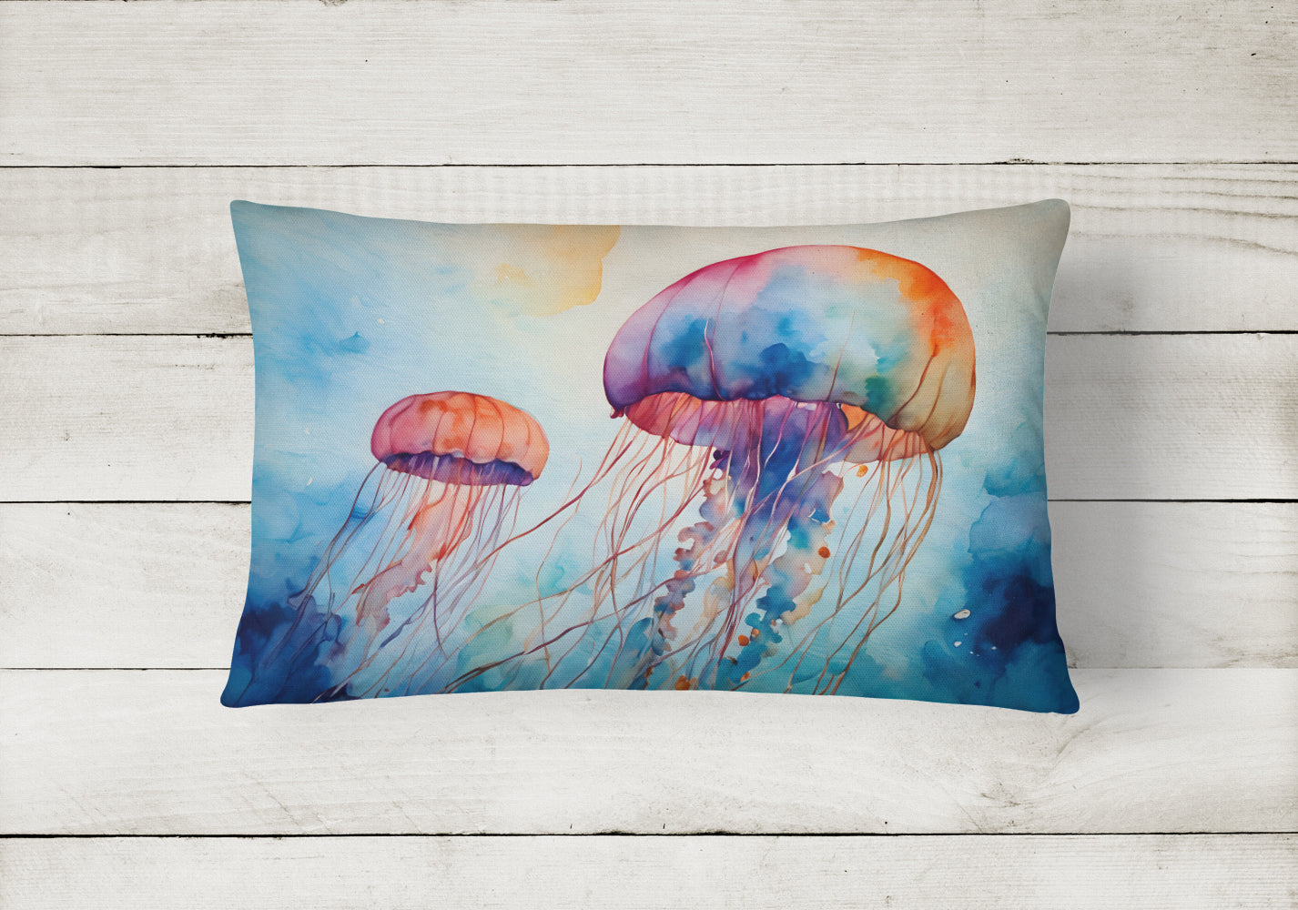 Jellyfish Throw Pillow