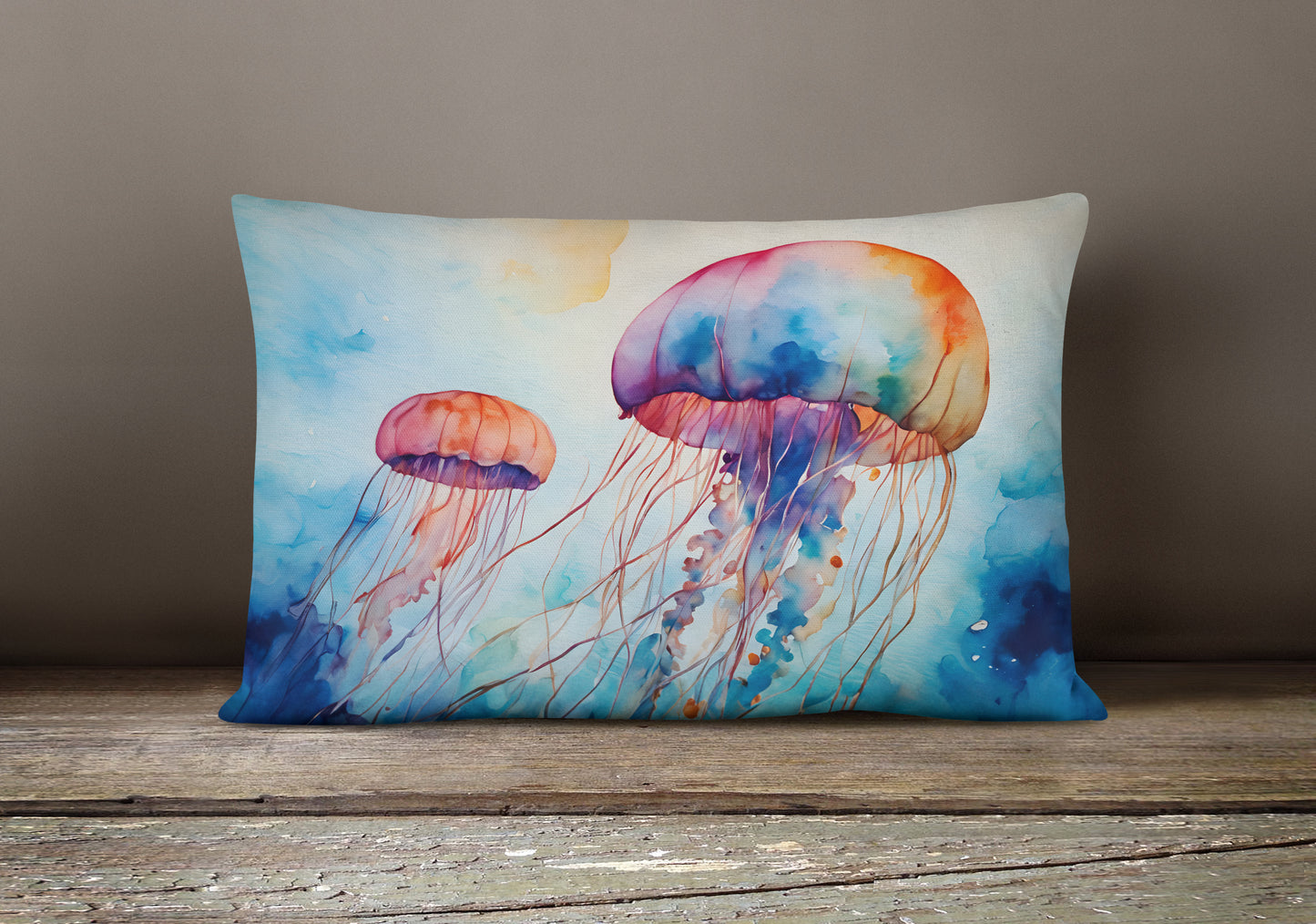 Jellyfish Throw Pillow