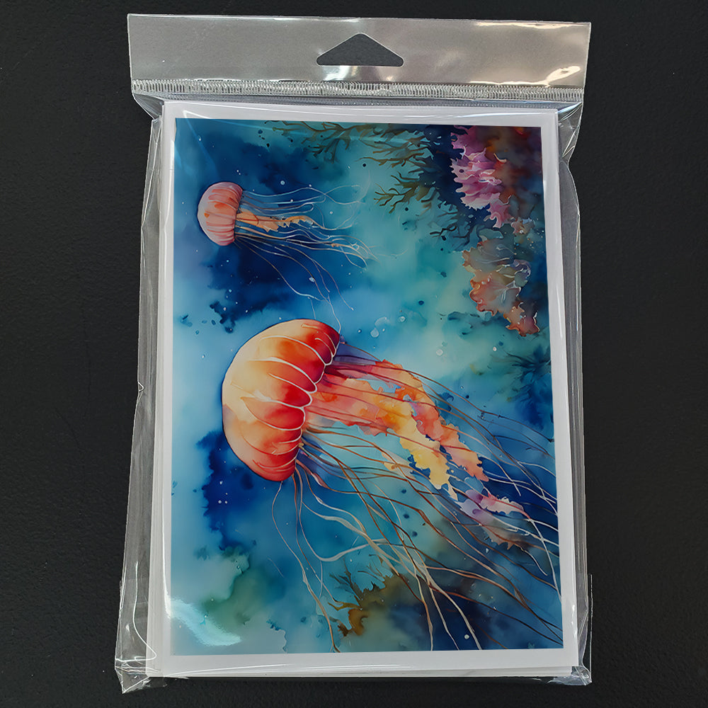 Jellyfish Greeting Cards Pack of 8