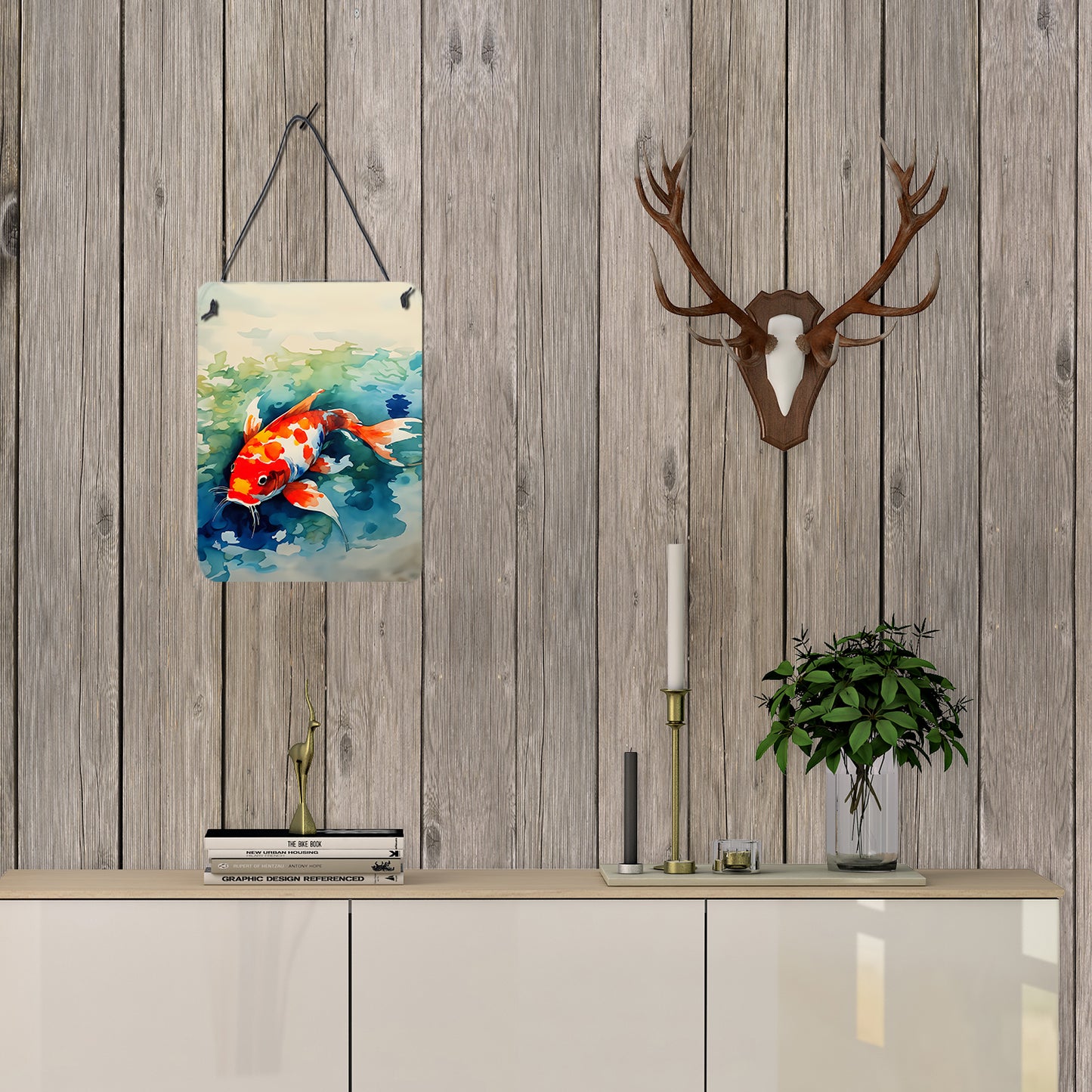 Koi Fish Wall or Door Hanging Prints