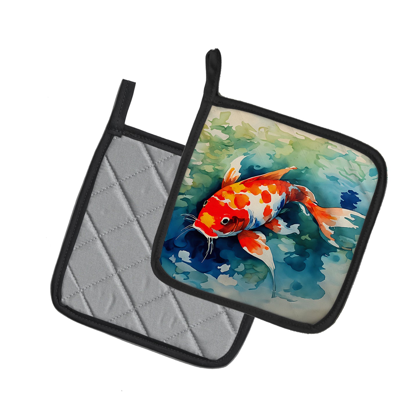 Koi Fish Pair of Pot Holders