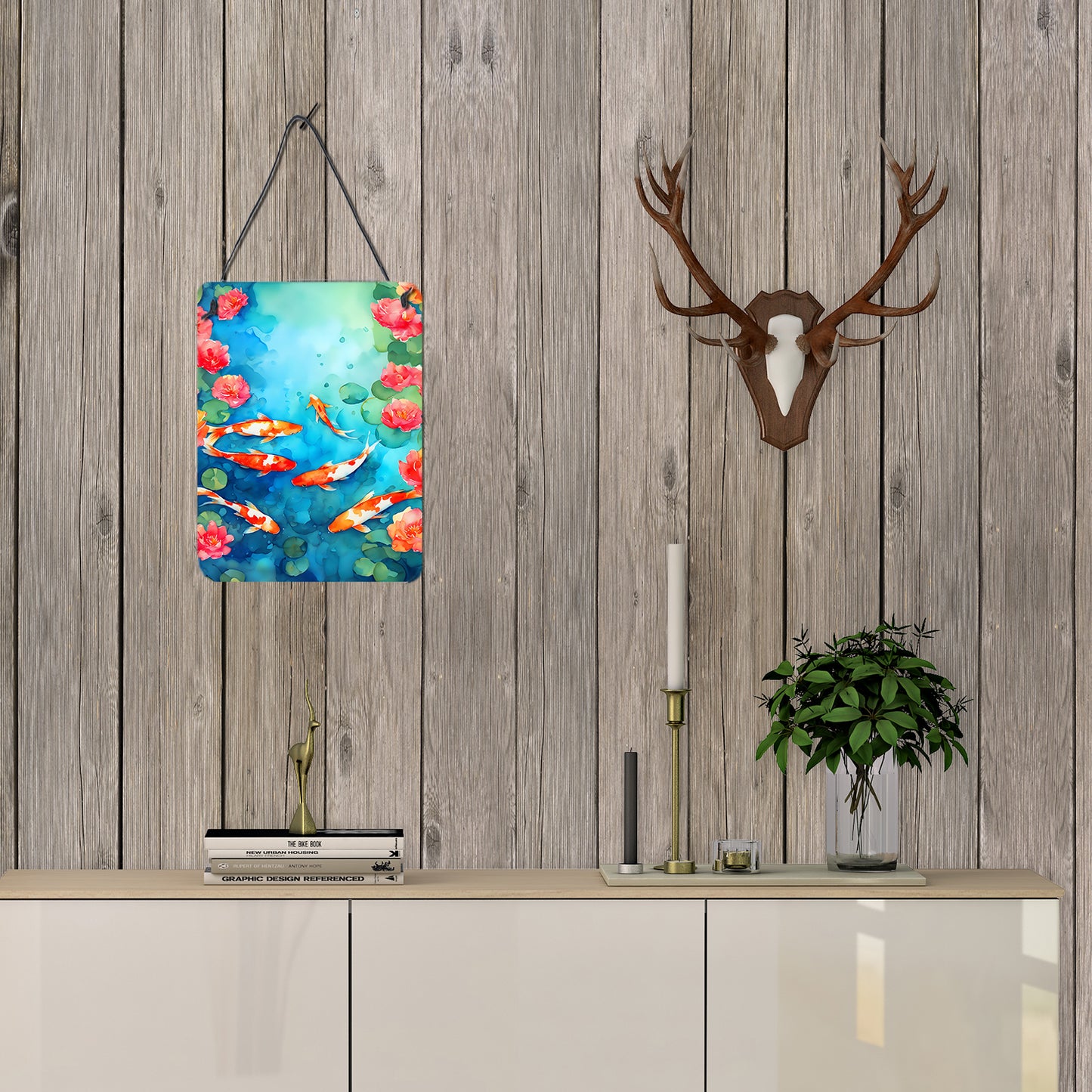 Koi Fish Wall or Door Hanging Prints