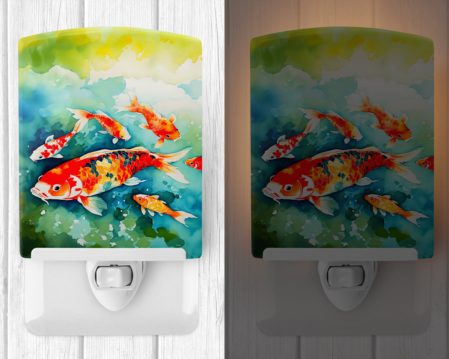 Koi Fish Ceramic Night Light