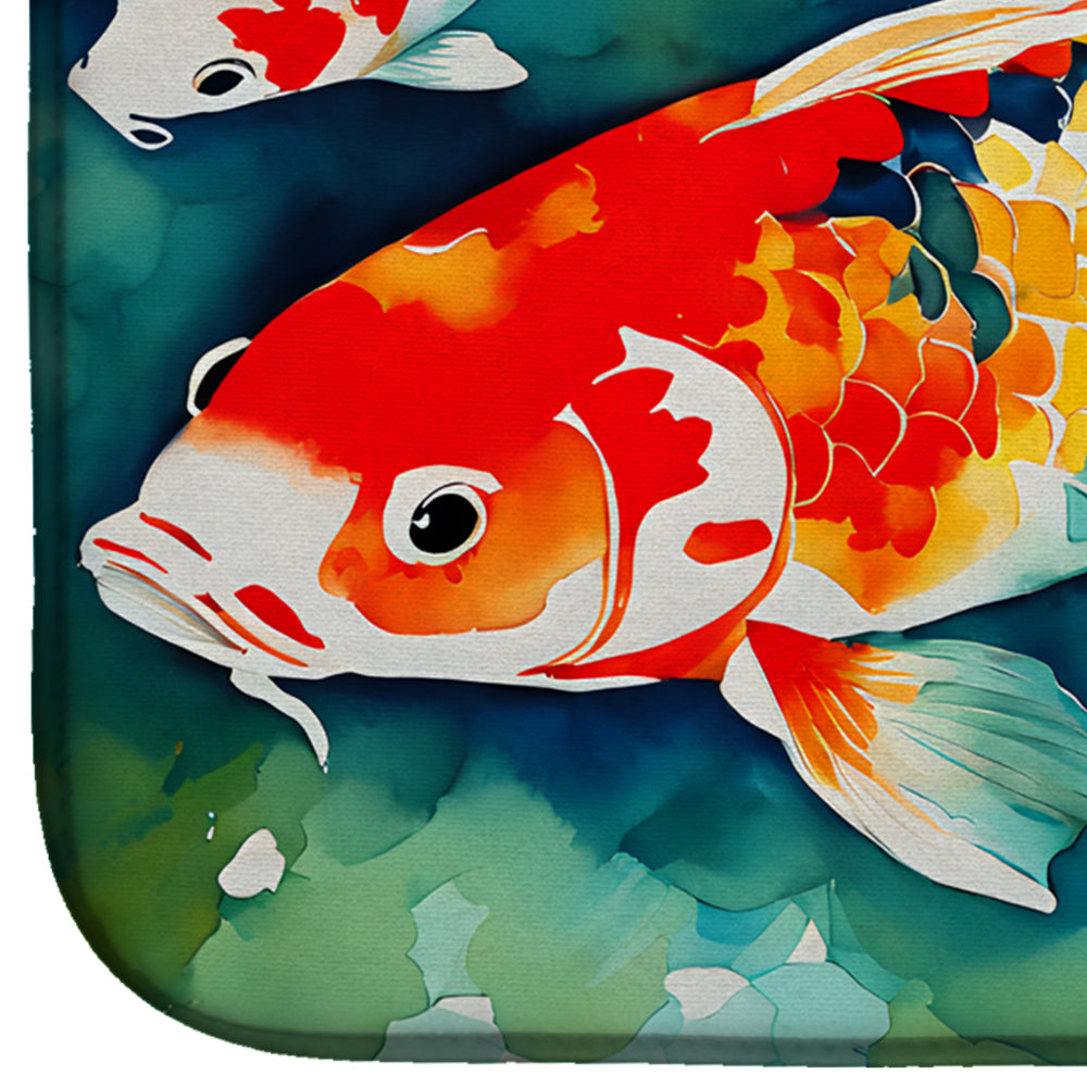 Koi Fish Dish Drying Mat