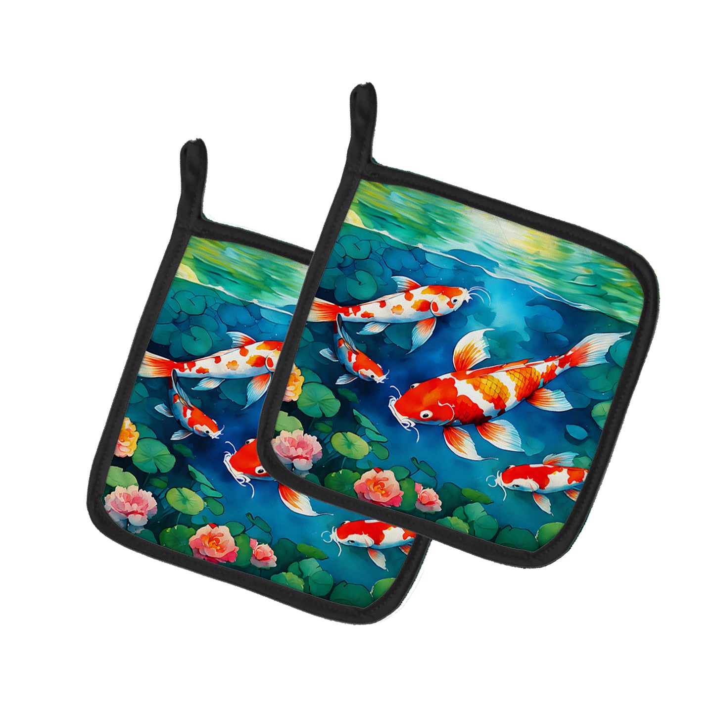 Buy this Koi Fish Pair of Pot Holders