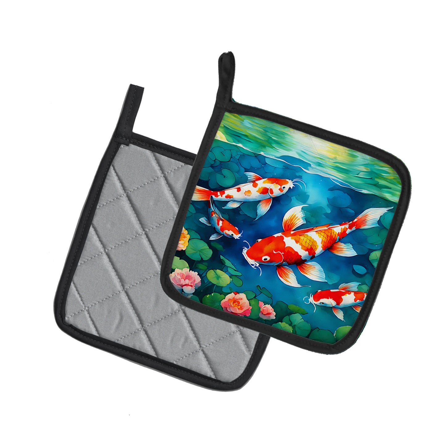 Koi Fish Pair of Pot Holders