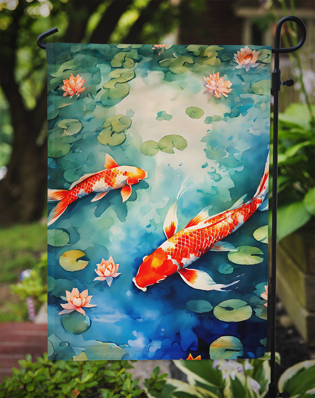 Koi Fish Garden Flag