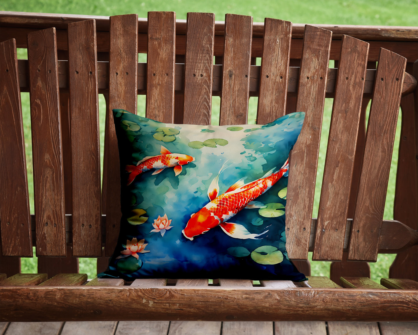 Koi Fish Throw Pillow