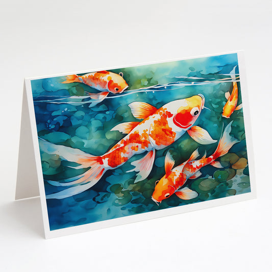 Buy this Koi Fish Greeting Cards Pack of 8