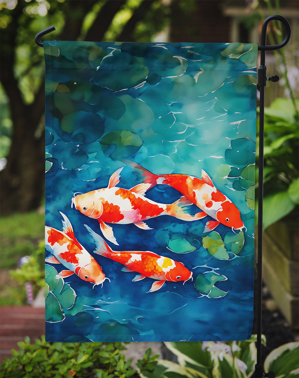 Koi Fish Garden Flag