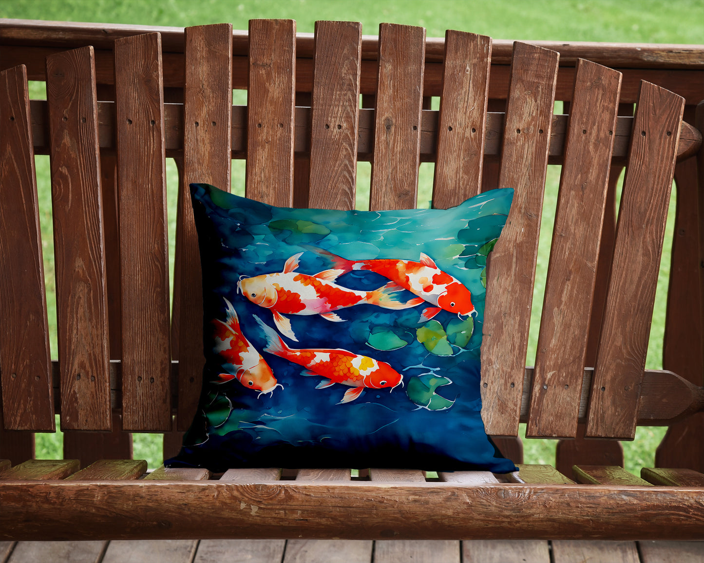 Koi Fish Throw Pillow