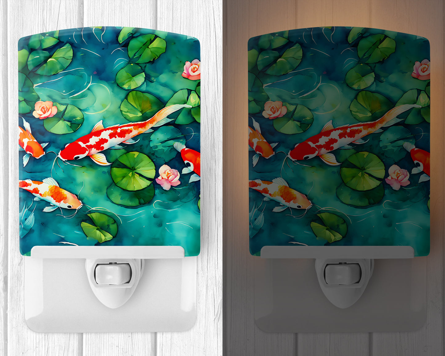 Koi Fish Ceramic Night Light