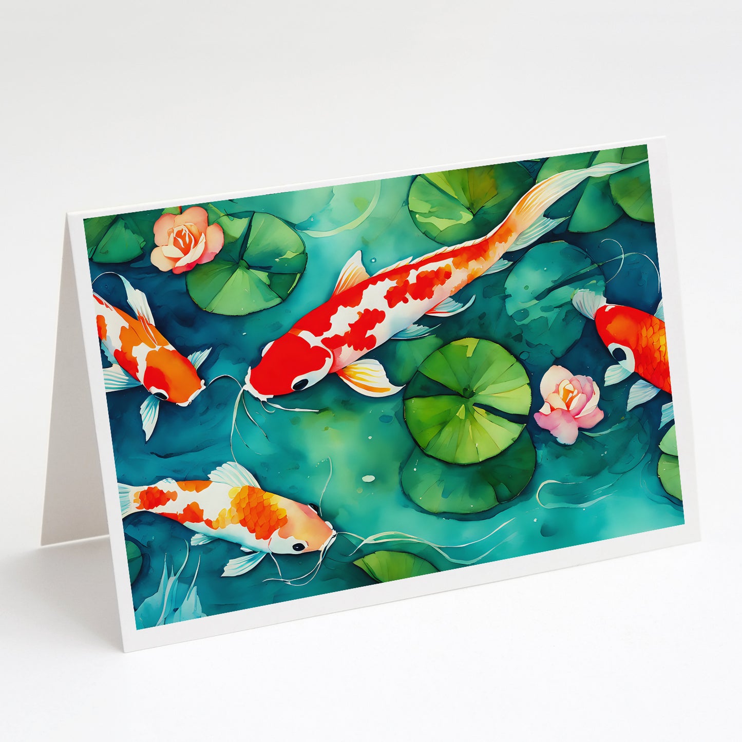 Buy this Koi Fish Greeting Cards Pack of 8