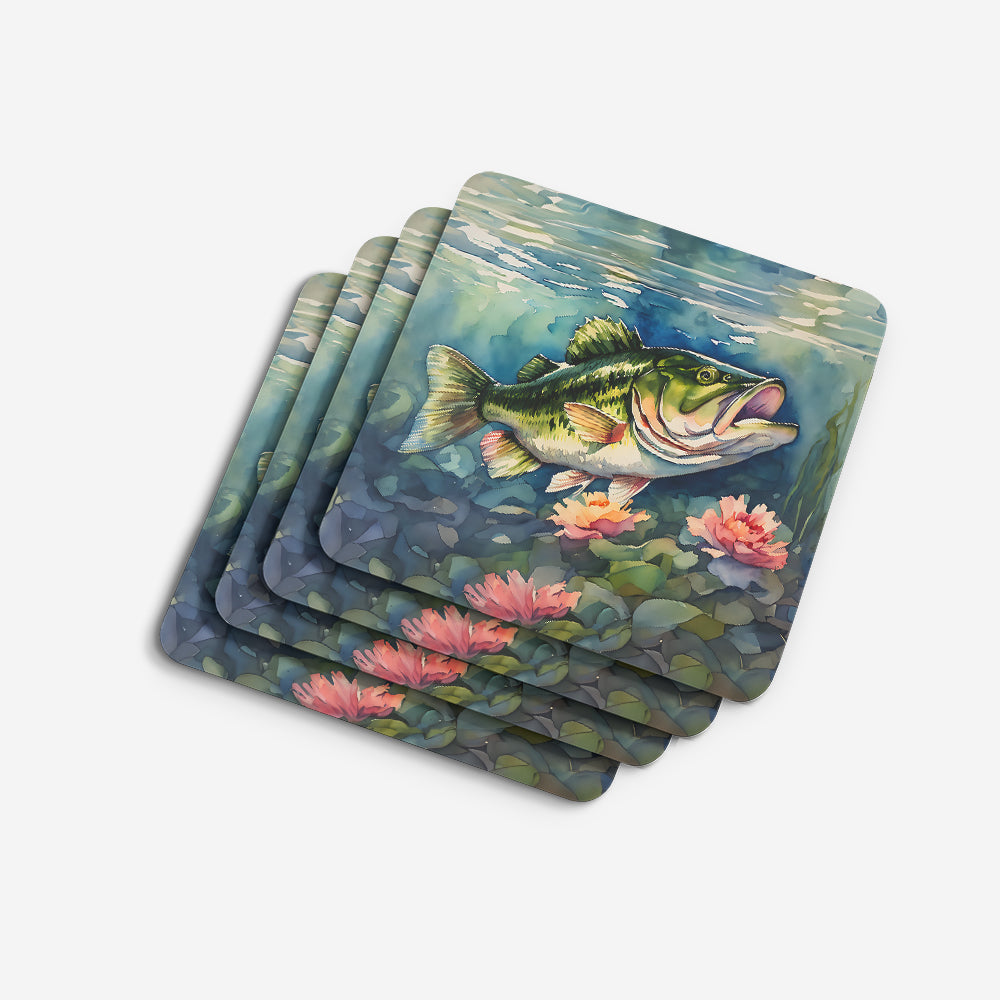 Largemouth Bass Foam Coasters