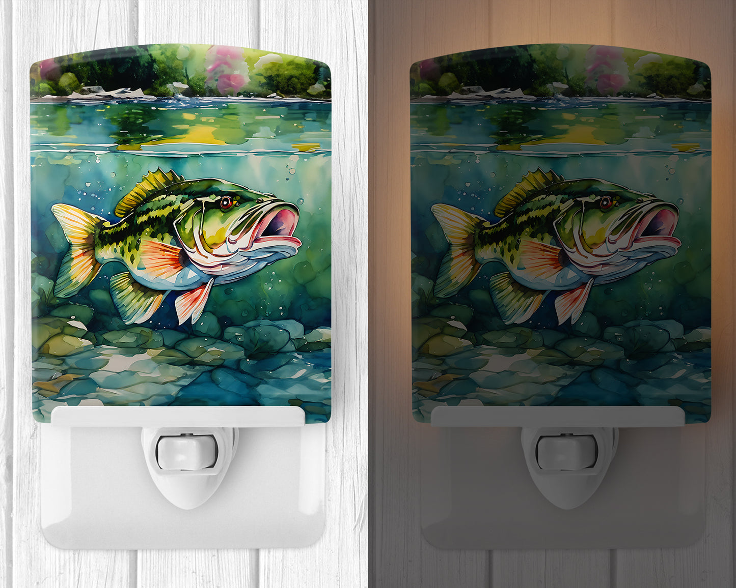 Largemouth Bass Ceramic Night Light