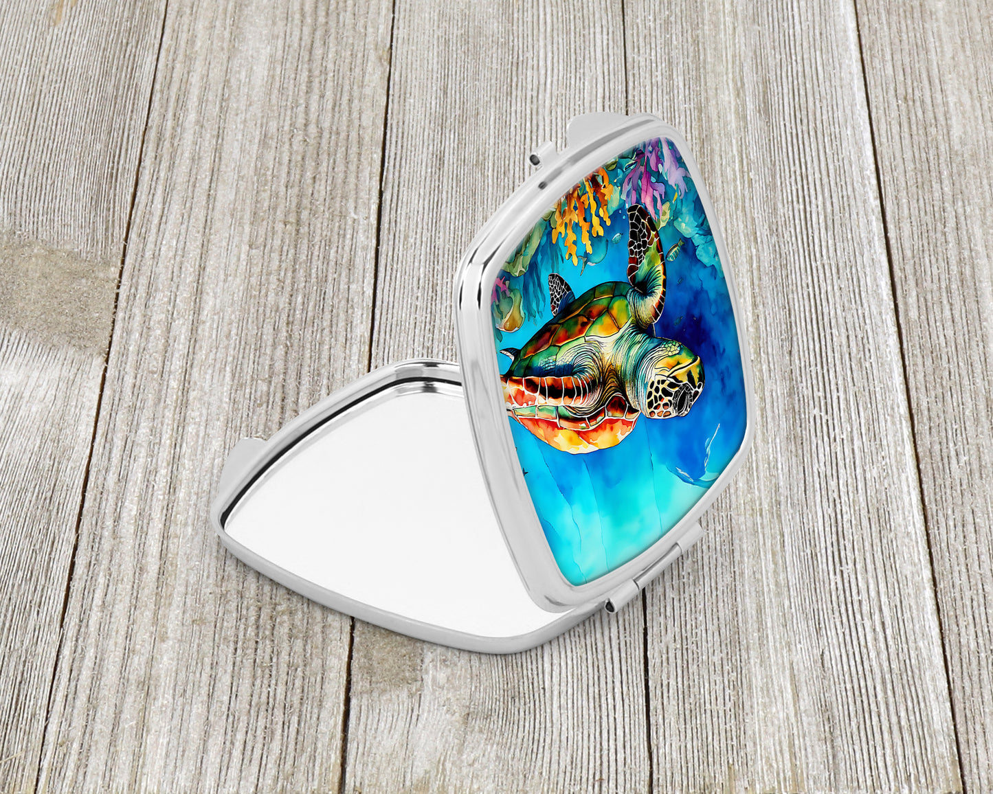 Loggerhead Sea Turtle Compact Mirror