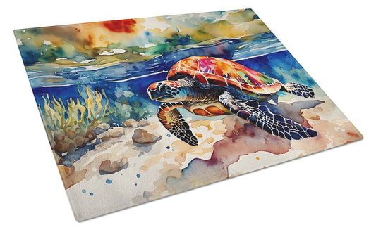 Buy this Loggerhead Sea Turtle Glass Cutting Board