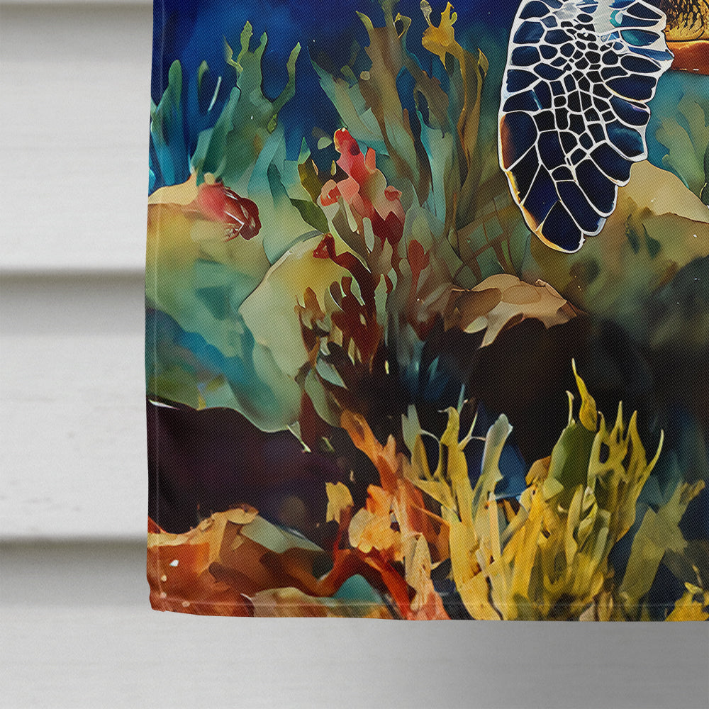 Loggerhead Sea Turtle House Flag