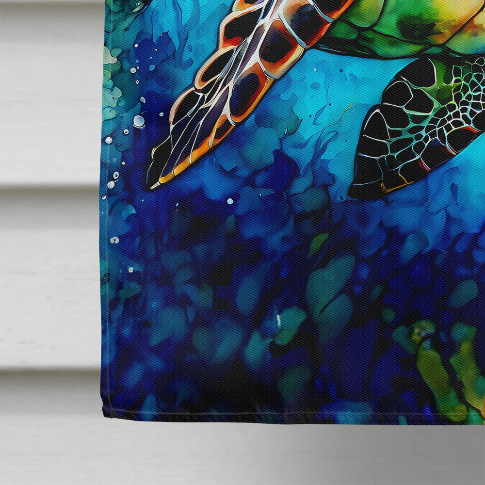 Loggerhead Sea Turtle House Flag