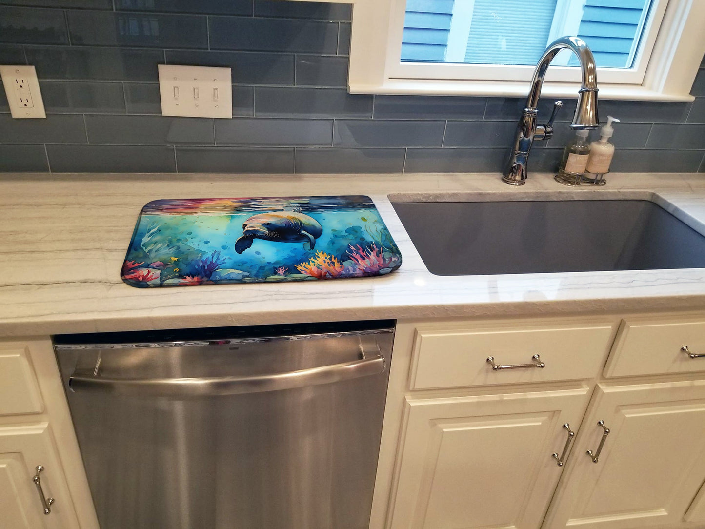Manatee Dish Drying Mat