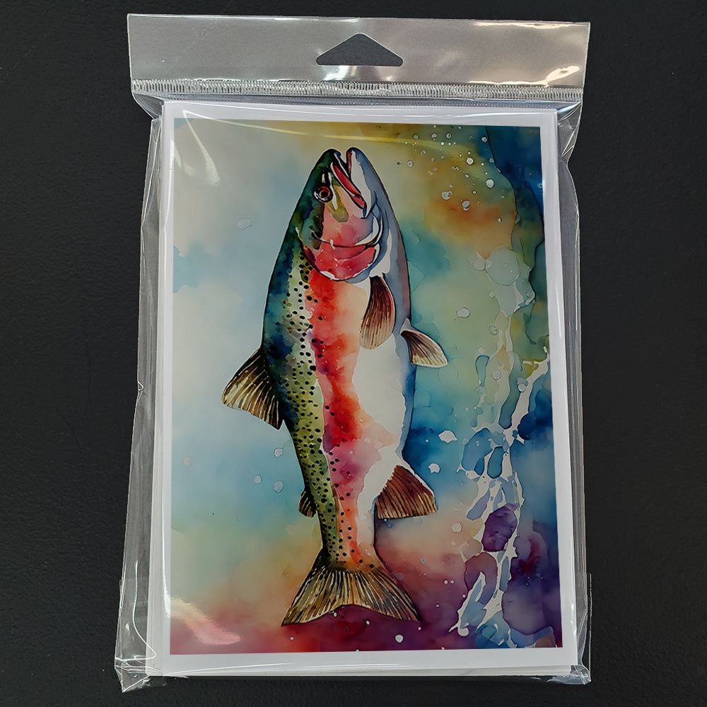 Rainbow Trout Greeting Cards Pack of 8