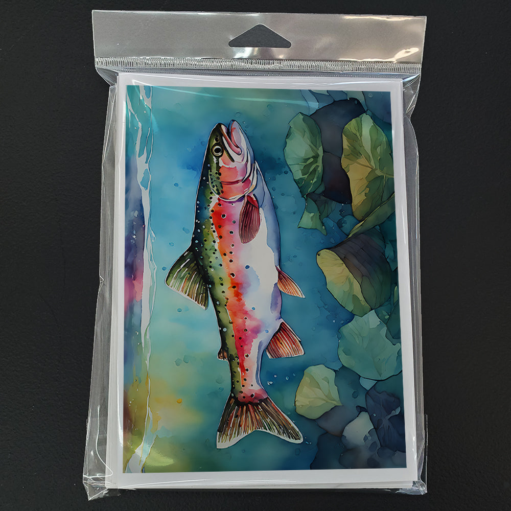 Rainbow Trout Greeting Cards Pack of 8