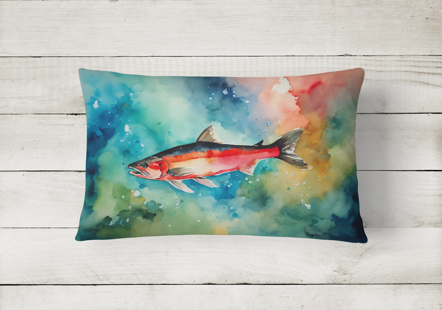 Salmon Throw Pillow