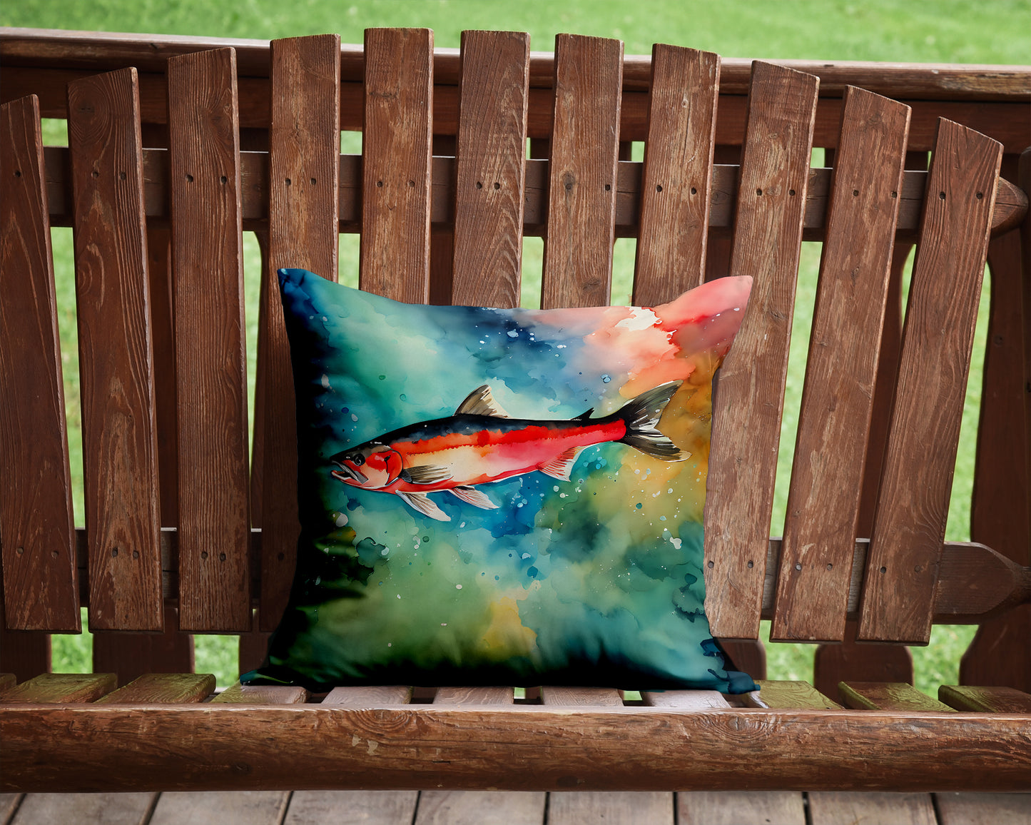 Salmon Throw Pillow