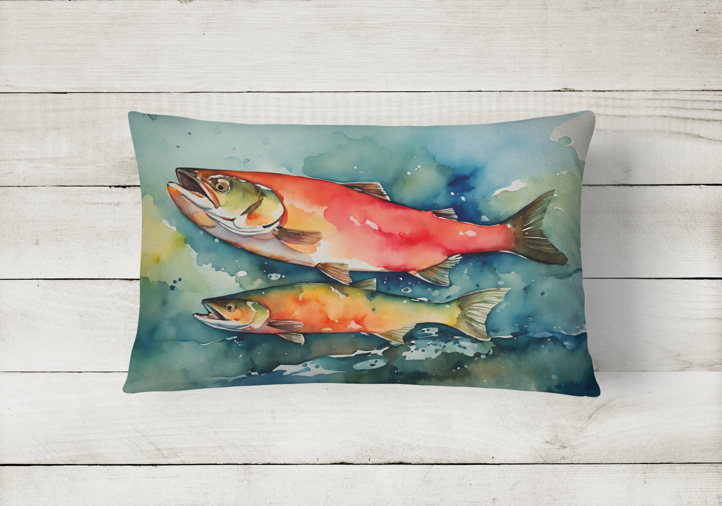 Salmon Throw Pillow