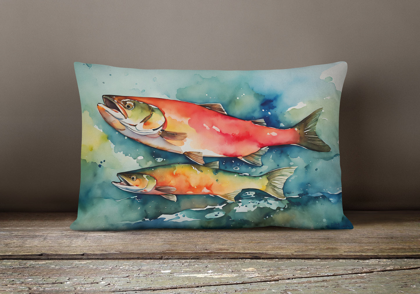 Salmon Throw Pillow