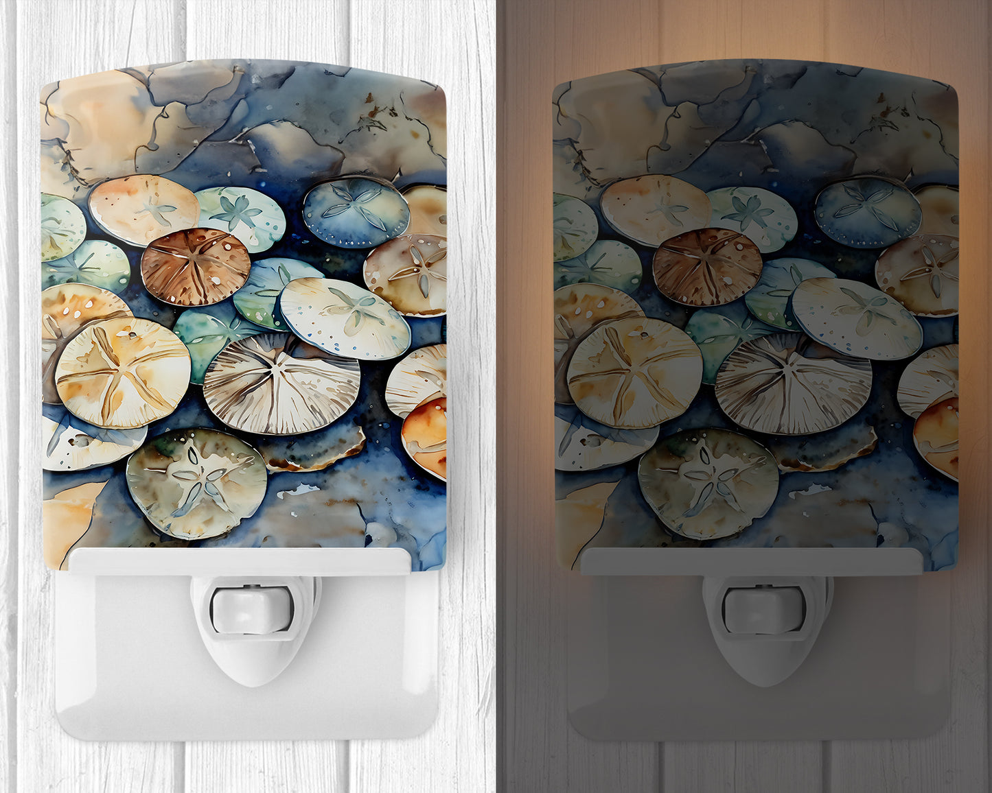 Sand Dollars Ceramic Night Light