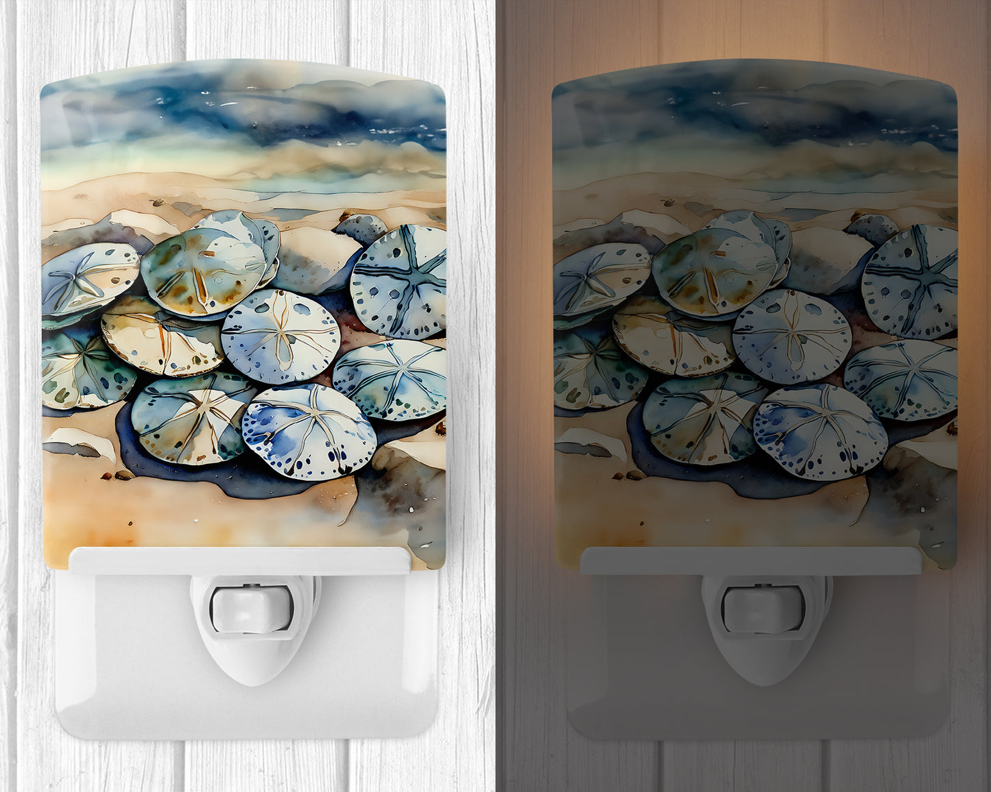 Sand Dollars Ceramic Night Light