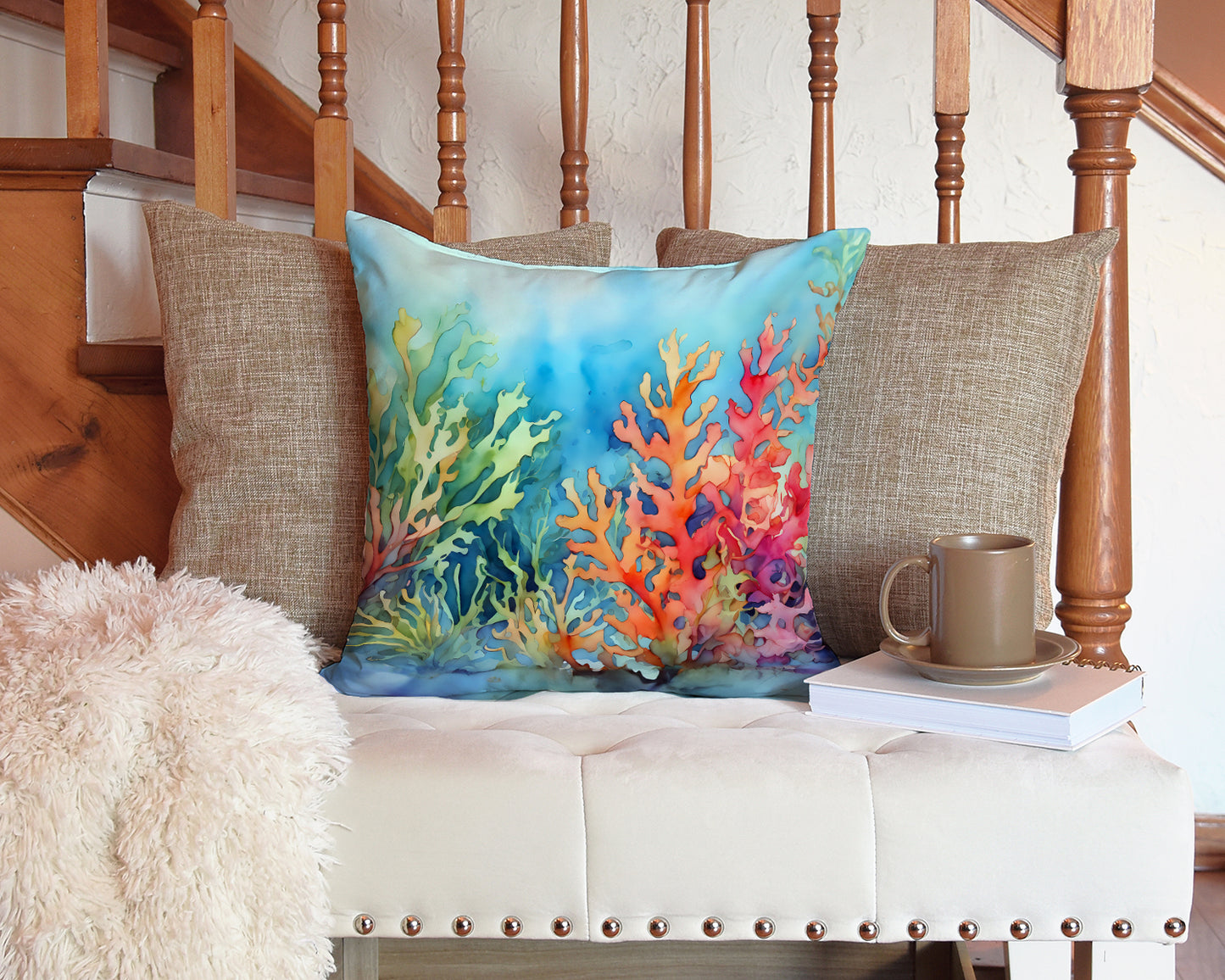 Seaweed Throw Pillow