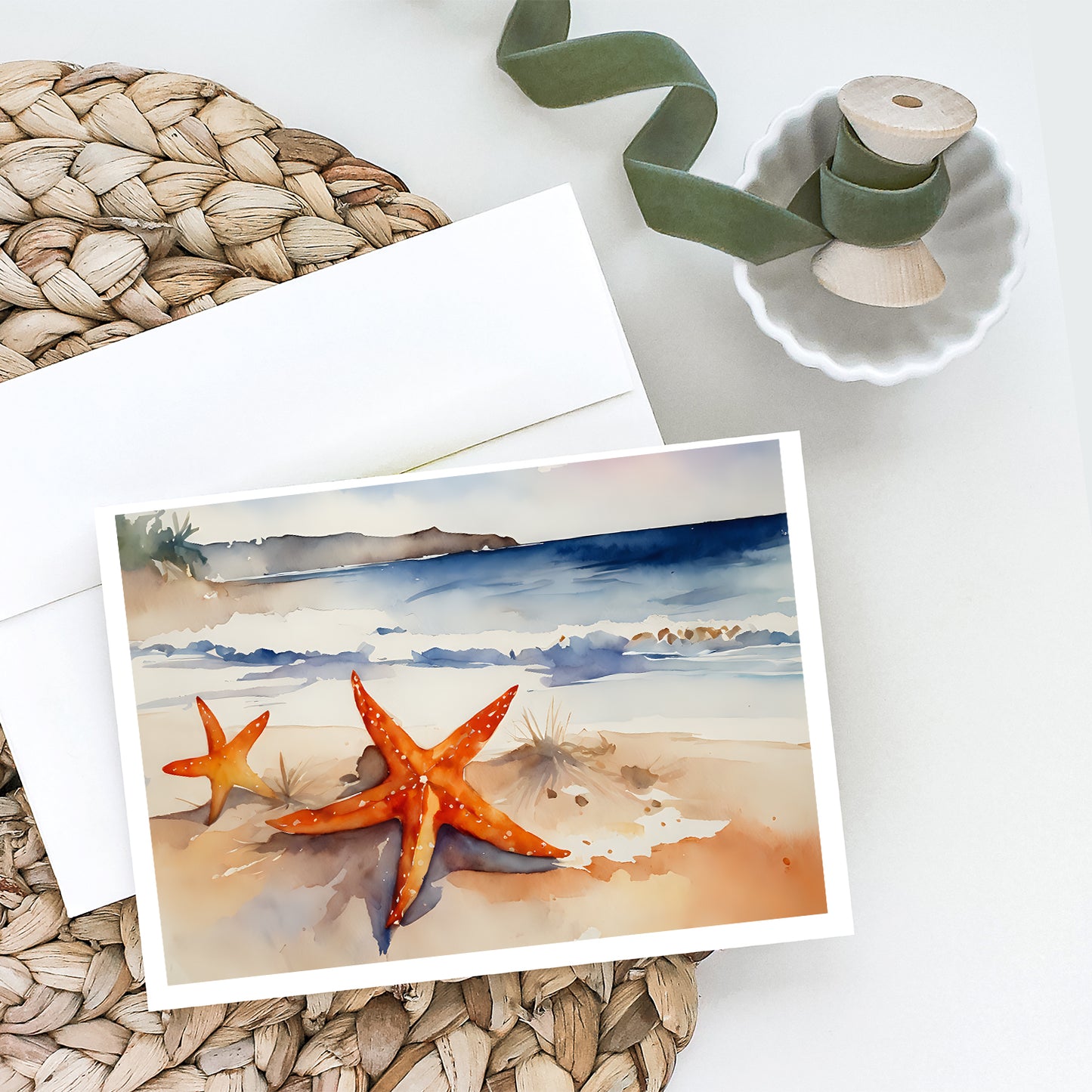 Starfish Greeting Cards Pack of 8