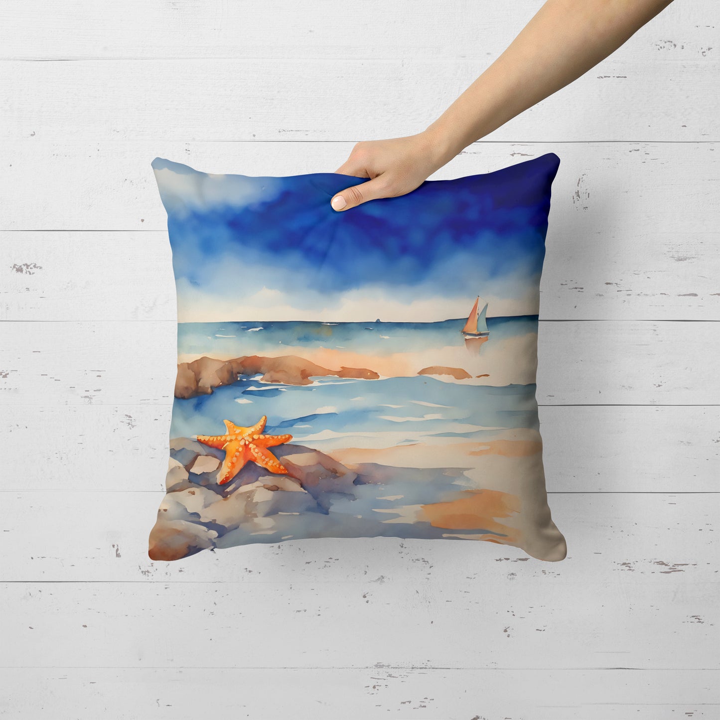 Starfish Throw Pillow