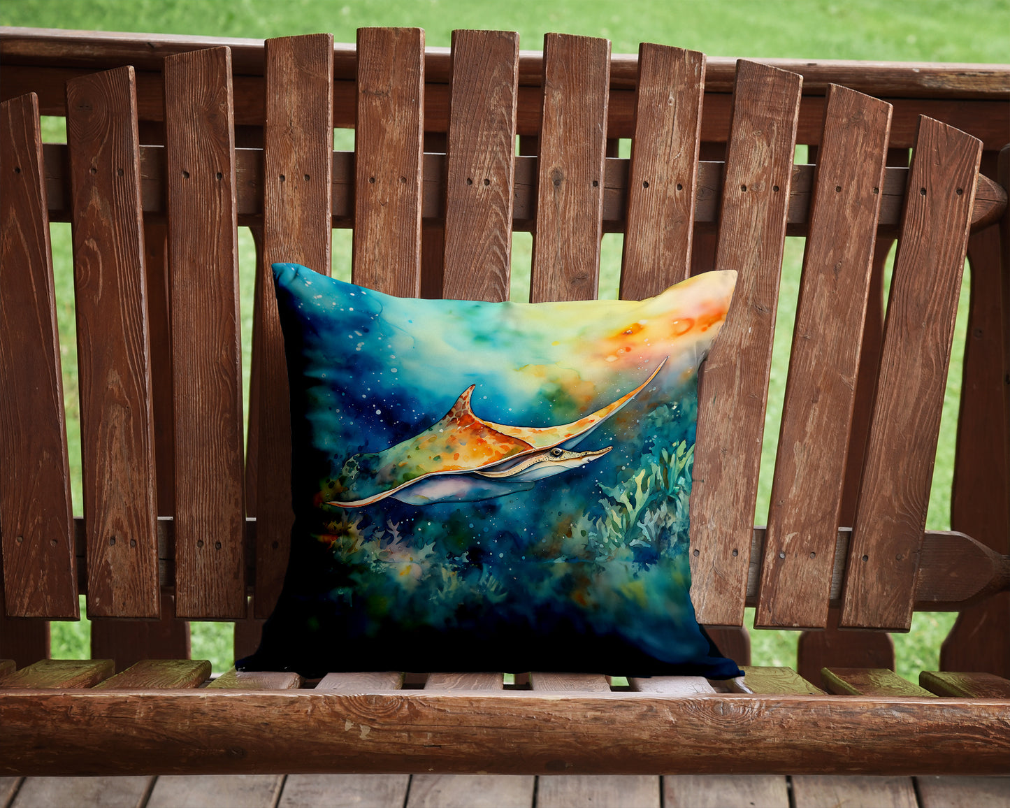 Sting Ray Throw Pillow
