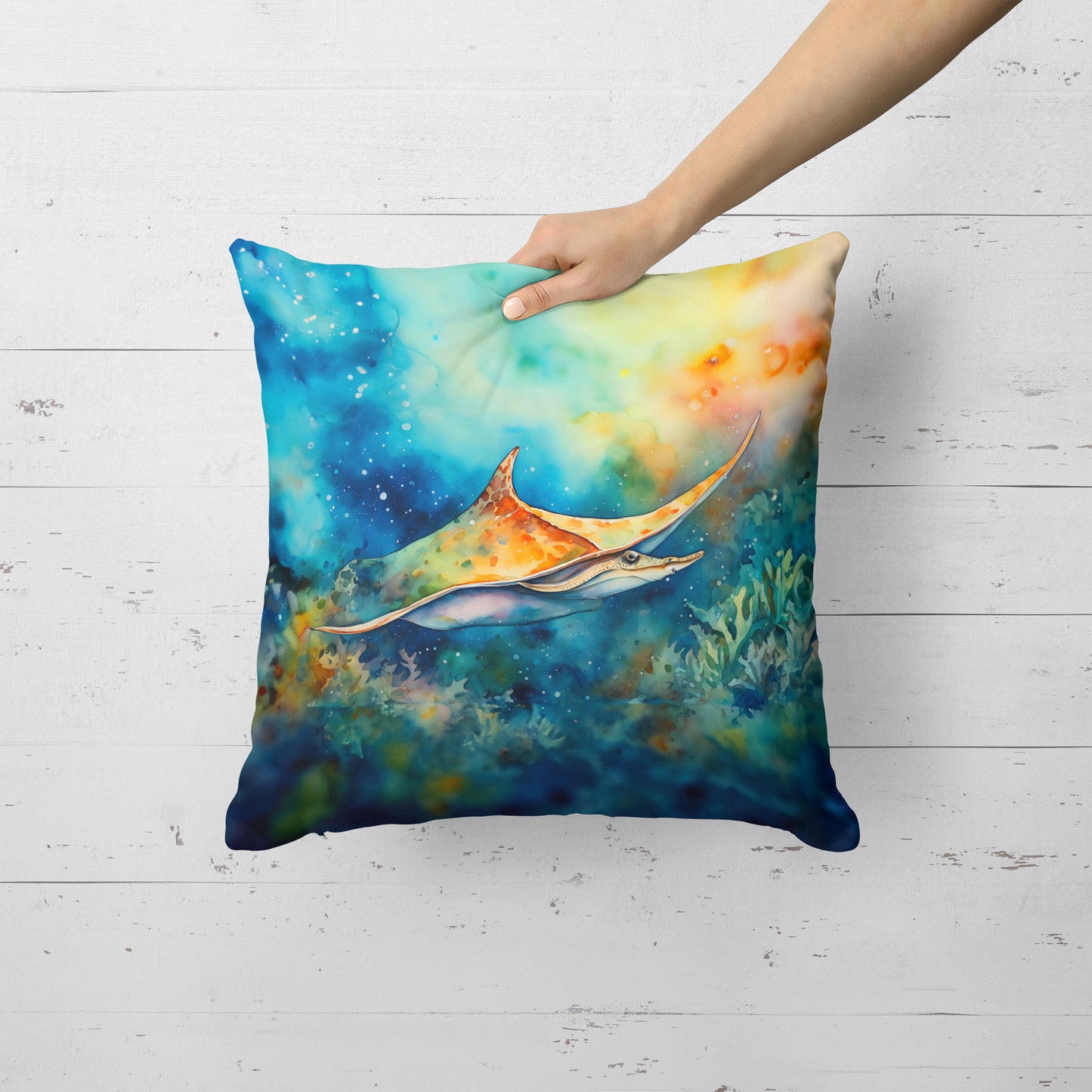 Sting Ray Throw Pillow