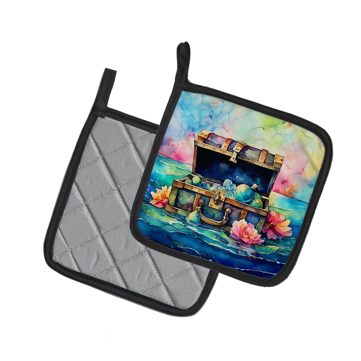 Treasure Chest Pair of Pot Holders